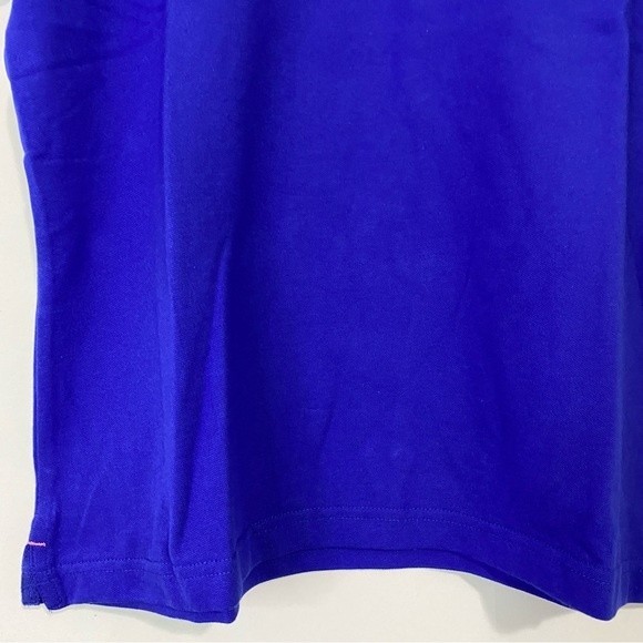 Ultra Club Women’s Platinum Button Short Sleeve Polo University Blue NWT - Picture 3 of 7